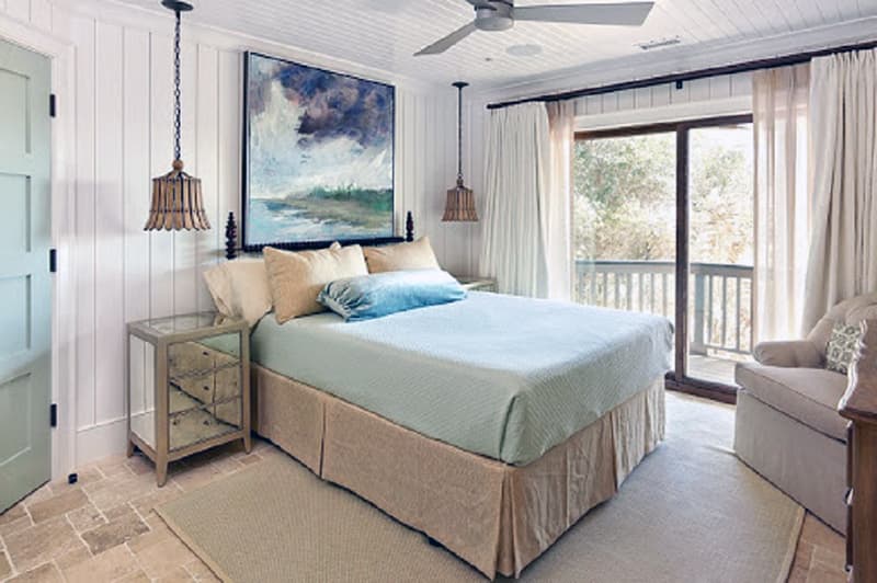 Картины в интерьере спальни