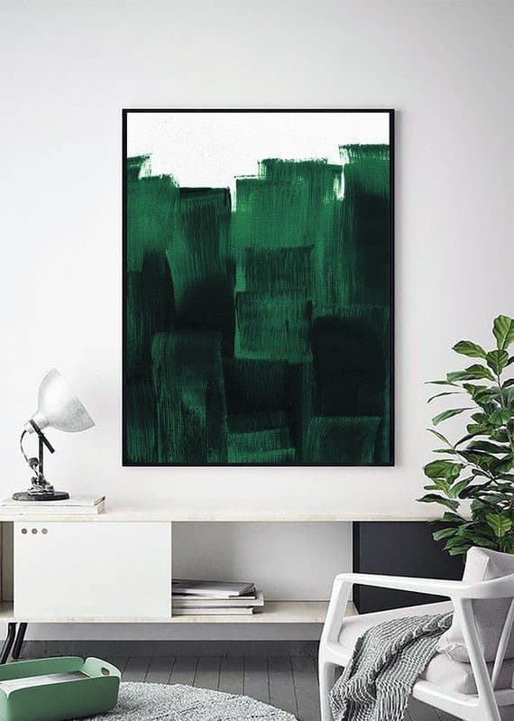 Оформлення інтер'єру кімнати в зелених тонах