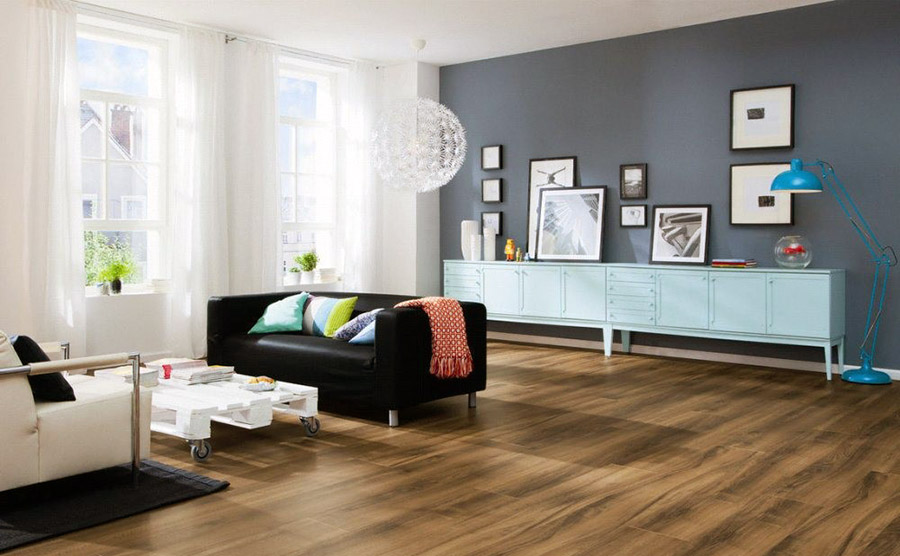 Приклад якісного покриття підлоги у вітальні