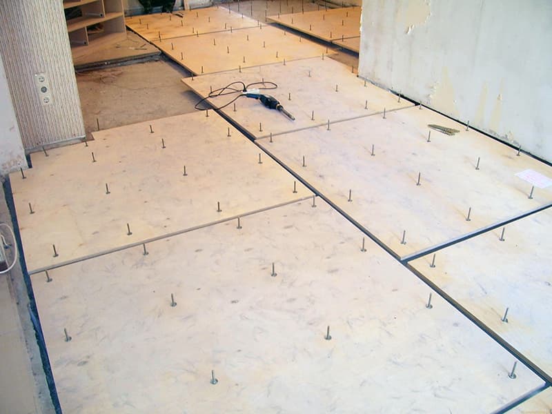 Пример теплоизоляции пола в частном доме