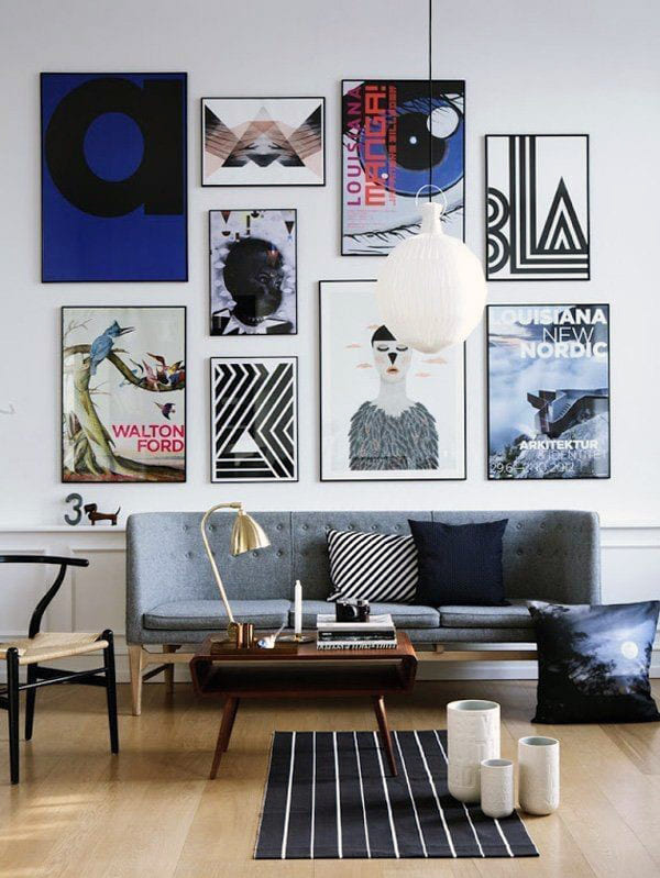 Современный способ оформления стен