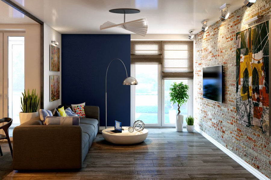 Як зробити гарну вітальню з інтер'єром лофт