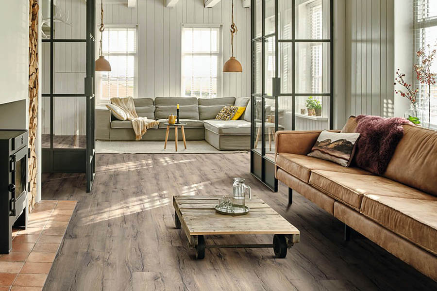 Оздоблення підлоги у вітальні