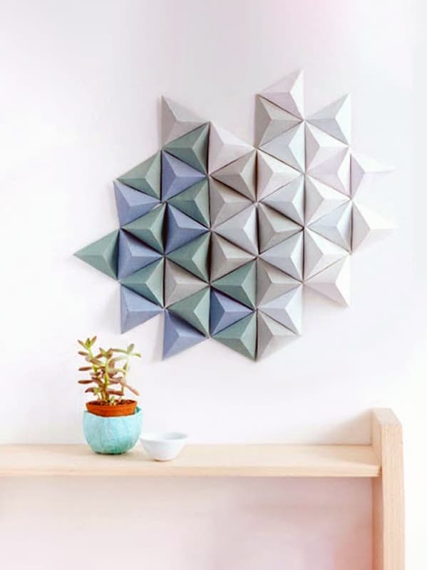 Паперові вироби ручної роботи як декор кімнати