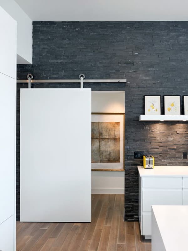 Дерев'яна підлога в інтер'єрі в стилі мінімалізм