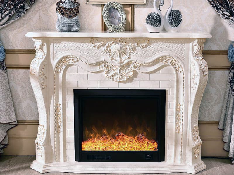 Електрокамін в стилі бароко