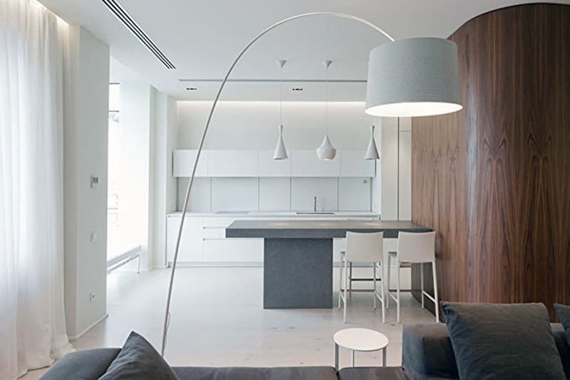 Світильники в однотонному виконанні для мінімалістичного дизайну кімнати