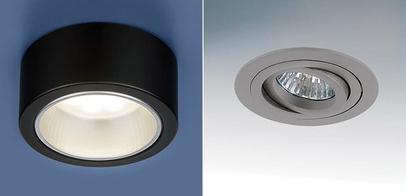 Точечные светильники в современном стиле