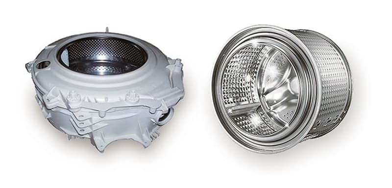 Зовнішній вигляд бака для пральної машини