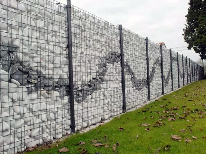 Як викласти паркан Габіон з каменю