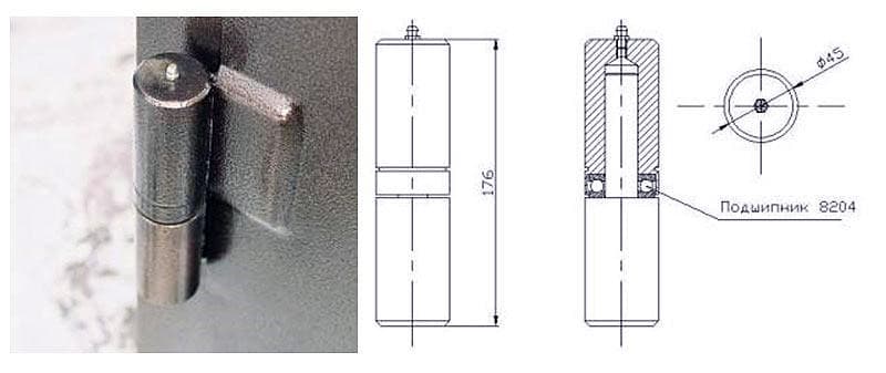 Кріплення орних воріт з профнастилу