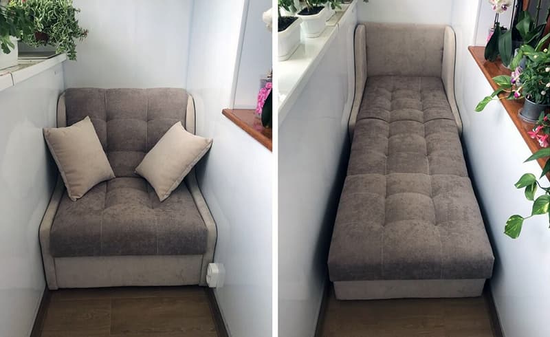 Облаштування спального місця на лоджії