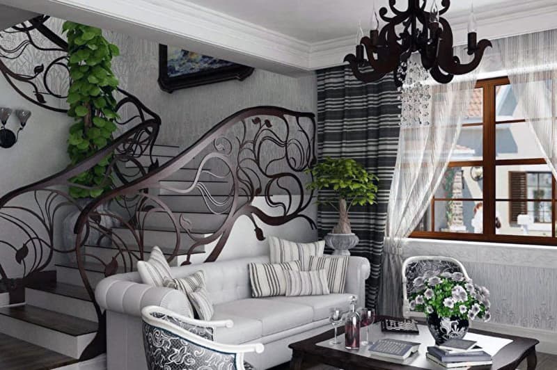 Приклад сходів в стилі ар-деко