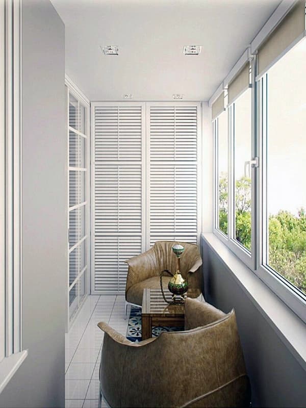 Колірна гамма для балкона в залежності від призначення