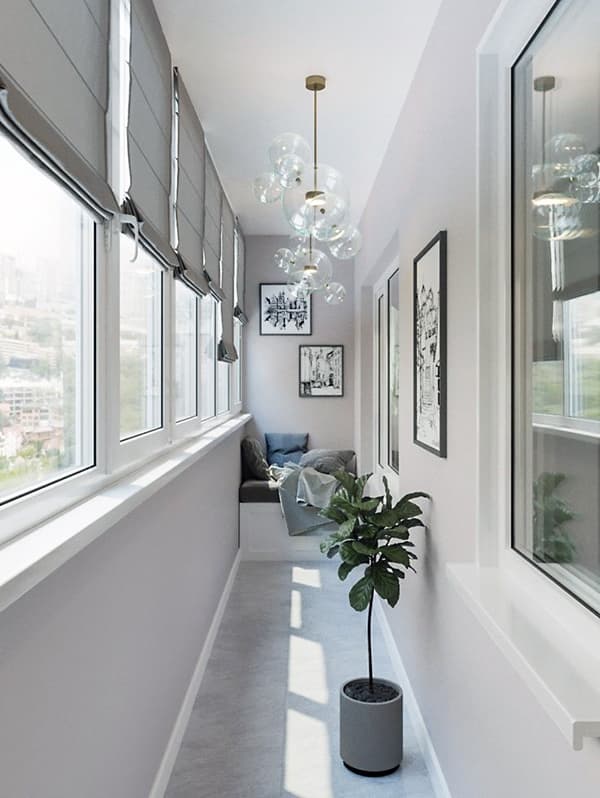 Колірна гамма для невеликої лоджії