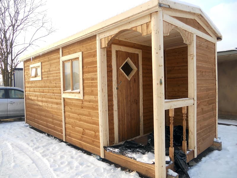 Вариант оформления дизайна бани