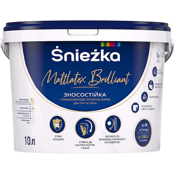 Зносостійка латексна фарба Śnieżka