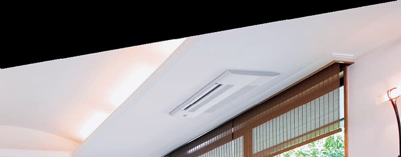 Приклад вбудованого кондиціонера в дизайні кімнати