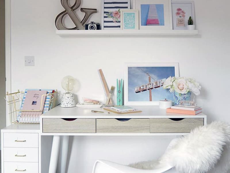 Рабочее пространство в комнате подростка