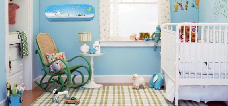 Стилізація кондиціонера в дитячій кімнаті