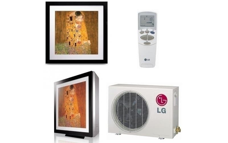 Вид кондиціонера з рамкою для фотографії