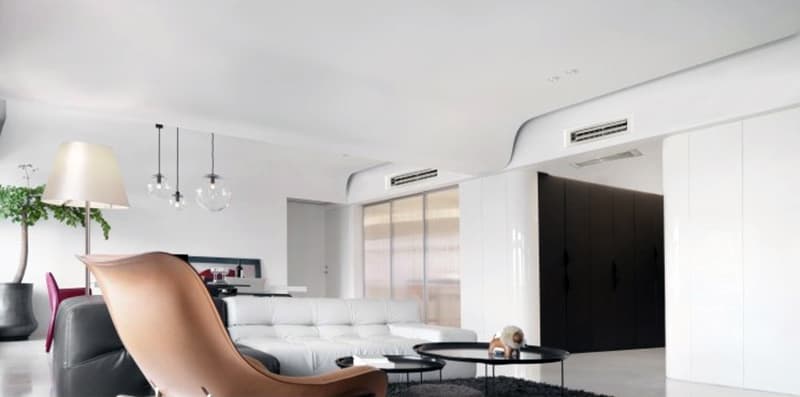 Вбудований кондиціонер в кімнаті