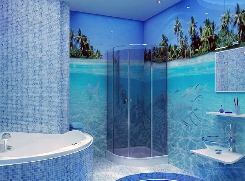 Ванна кімната в морському стилі