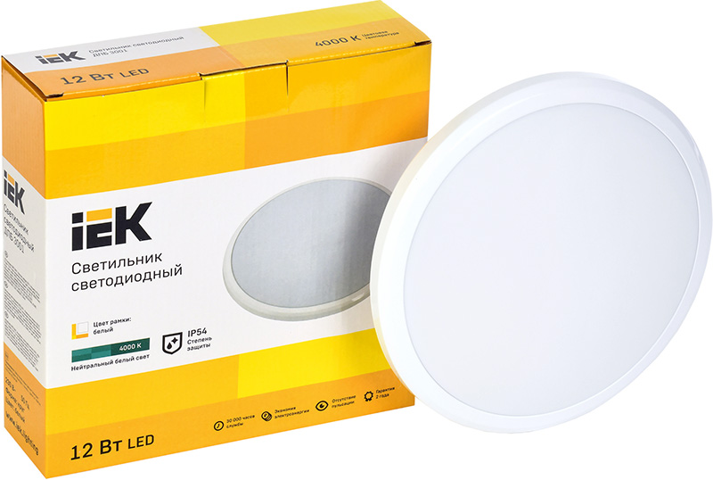 Вказівка допустимої потужності лампи на упаковці