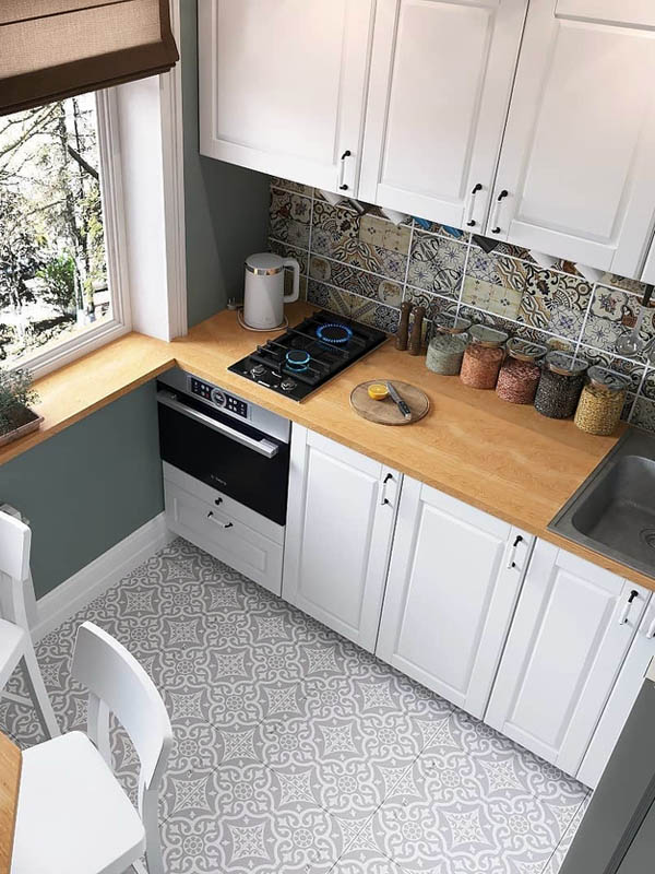 Інтер'єр маленької кухні