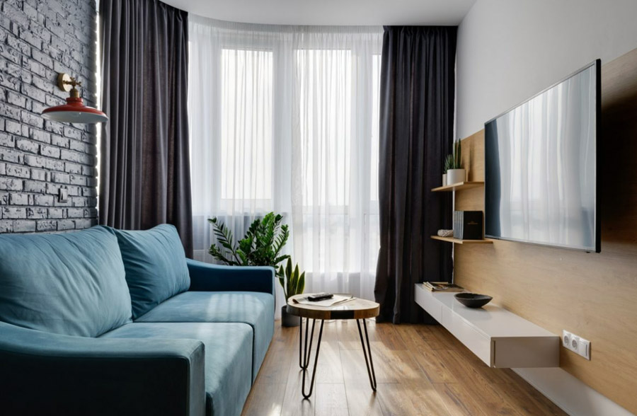 Інтер'єр практичної вітальні