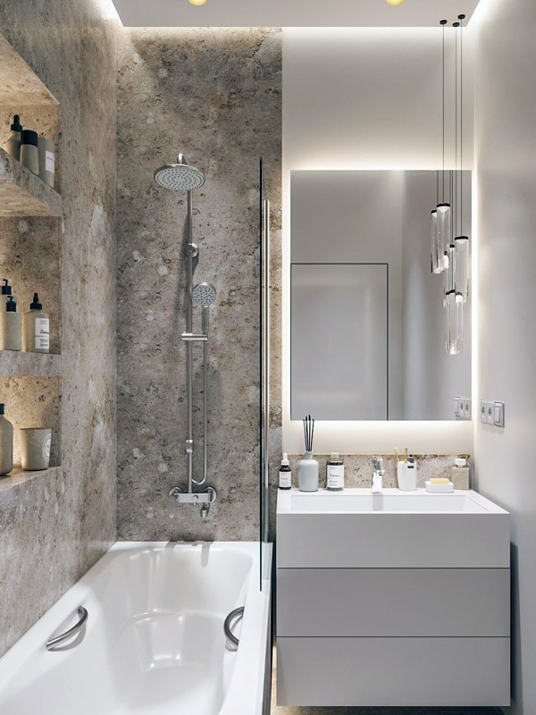 Практичний дизайн сучасної ванної кімнати