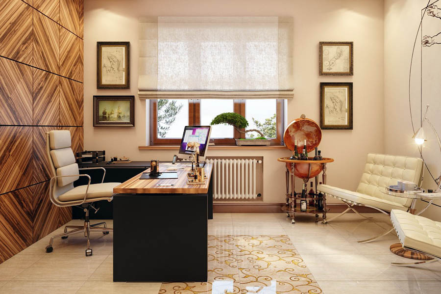 Робочий кабінет у будинку