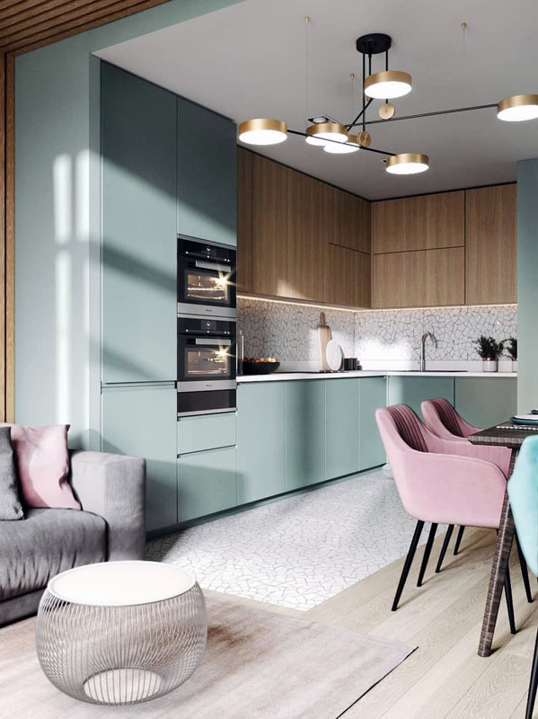 Стильний дизайн для світлої кухні