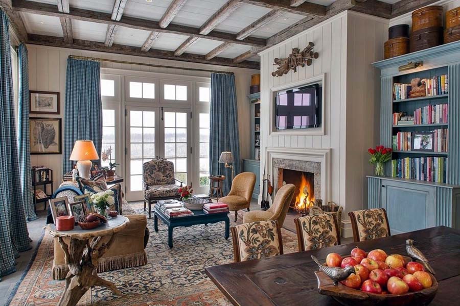 Образец дизайна комнаты в классическом стиле