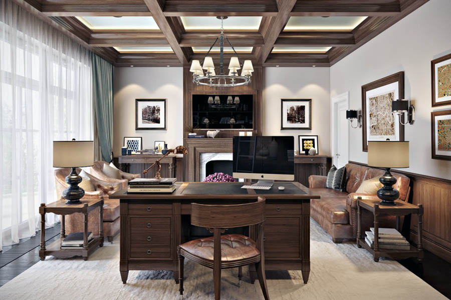 Стильний дизайн робочого кабінету