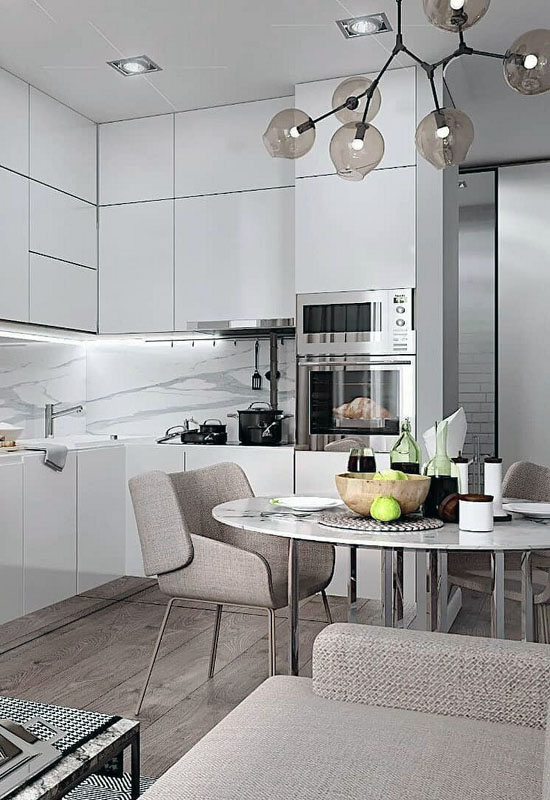 Облаштування шаф на кухні в хрущовці