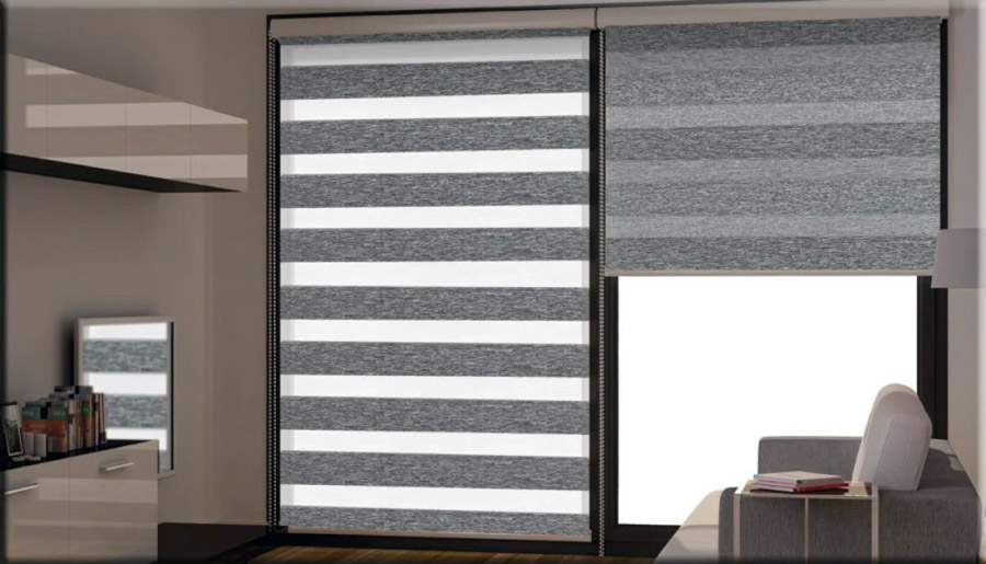 Реальний приклад кімнати з рулонними шторами