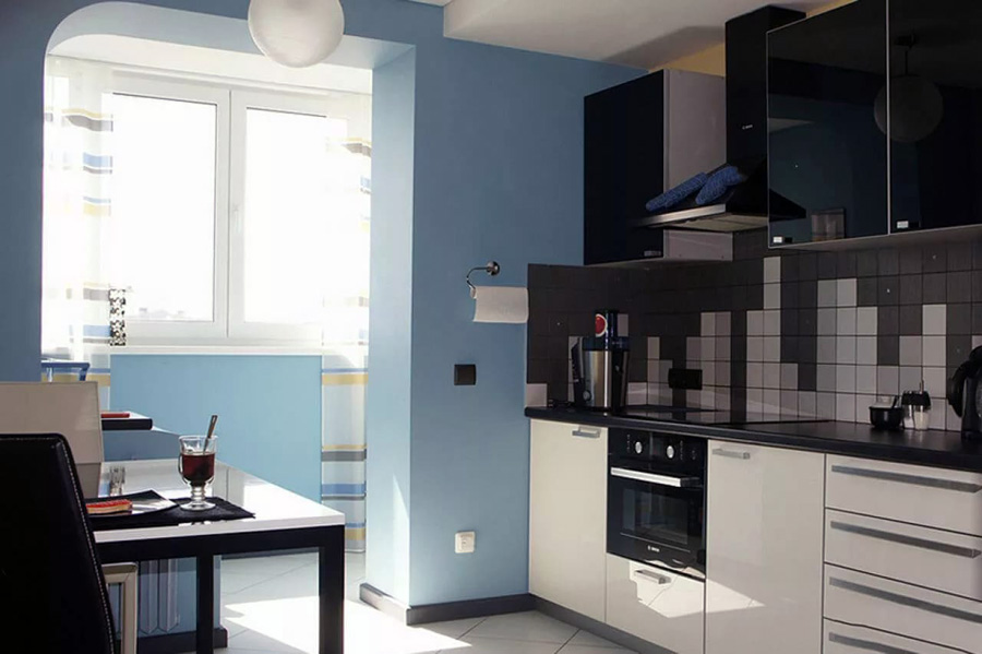 Збільшення кухні у хрущовці за рахунок лоджії