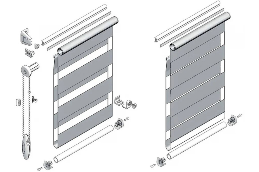 Як кріпляться рулонні штори