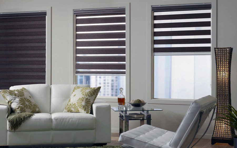 Пример использования рулонных штор