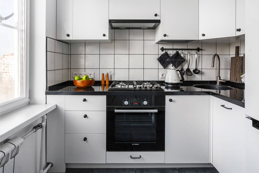 Приклад обробки маленької кухні