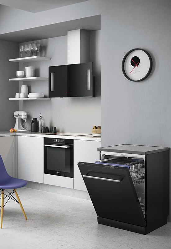 Пример отдельностоящей посудомоечной машины