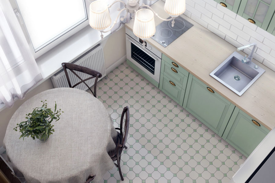 Расположение обеденной зоны на кухне в хрущевке