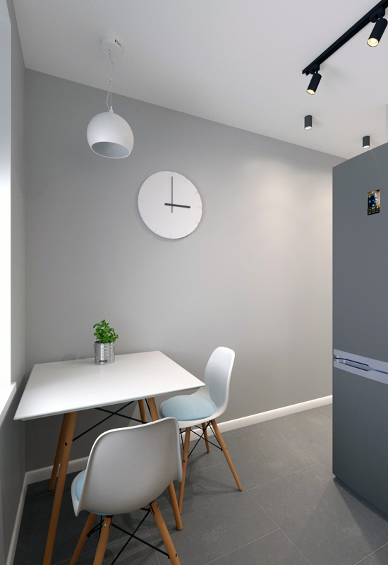 Зона для їжі на маленькій кухні