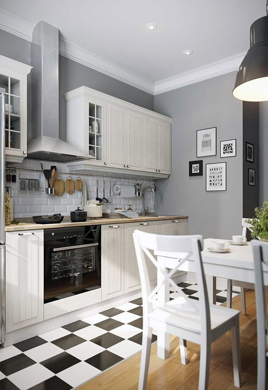 Маленька кухня з дизайном у сучасному стилі