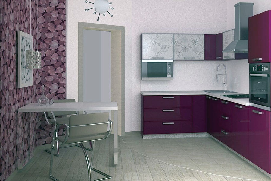 Планування кухні у формі літери г