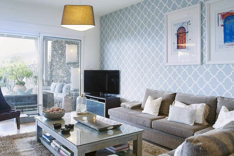 Підходящі матеріали для оздоблення світлої вітальні