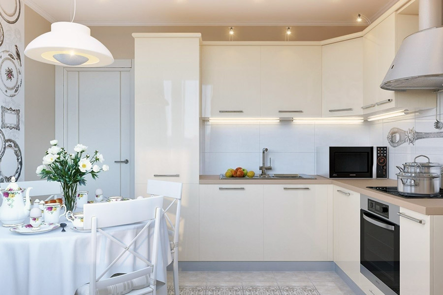 Правильне освітлення для кухні невеликих розмірів