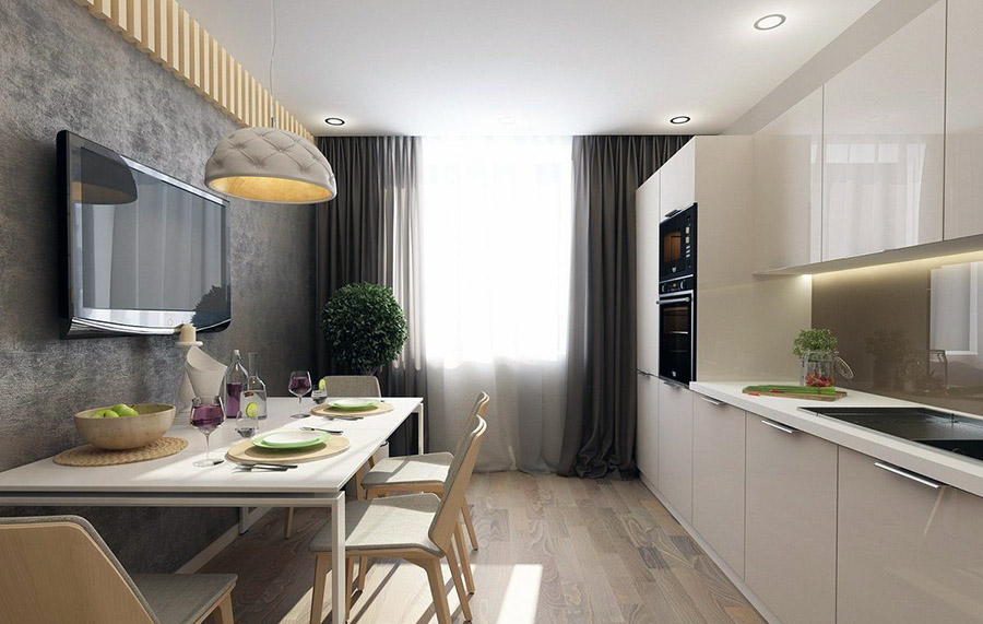 Маленькая кухня в современном стиле