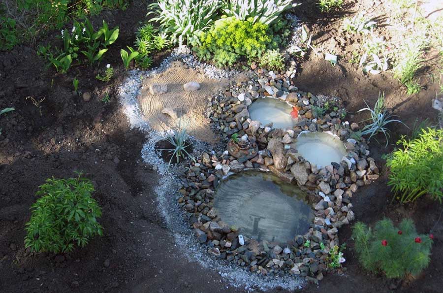 Обустройство пруда из подручных материалов